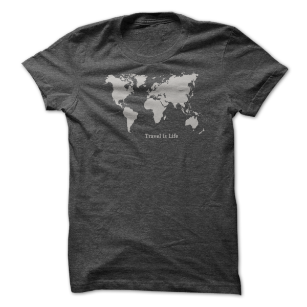 World Travel Tee by Travel is Life