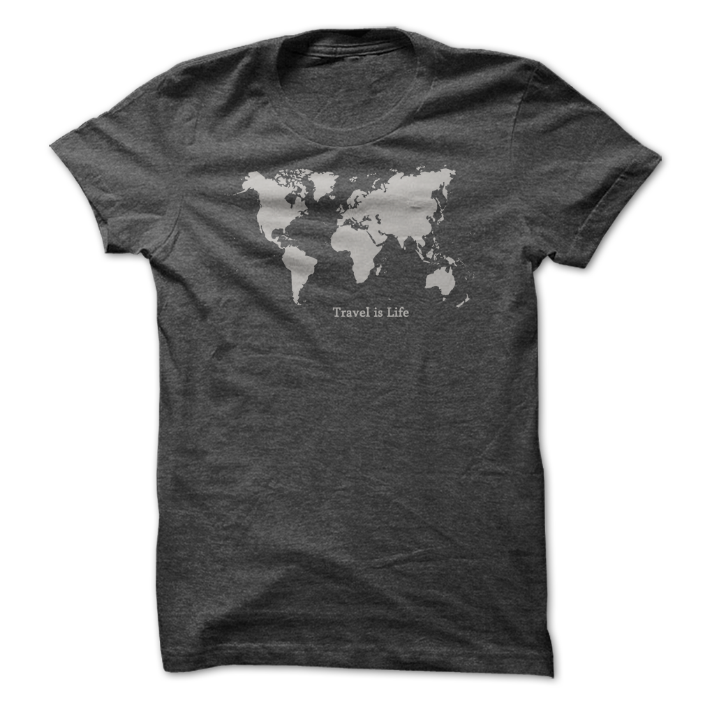 World Travel Tee by Travel is Life