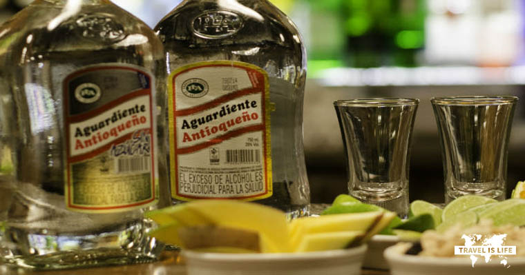 Aguardiente the national firewater of Medellin Colombia