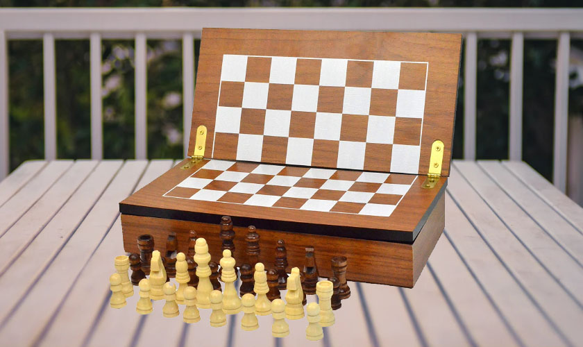 Armory Wooden Travel Chess Set