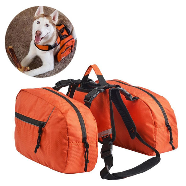 Saddlebag Dog Bookbag for Hiking With Your Dog