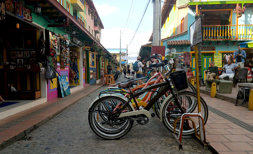 Bicycles in Guatape
