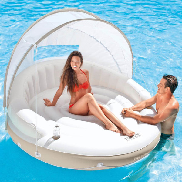 Canopy Island Inflatable Lounge For Beach & Pool