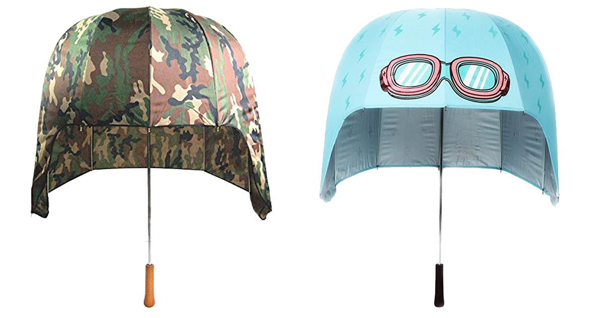 Cartoon Bubble Umbrella - Helmet Umbrella - Dome Umbrella for Travelers