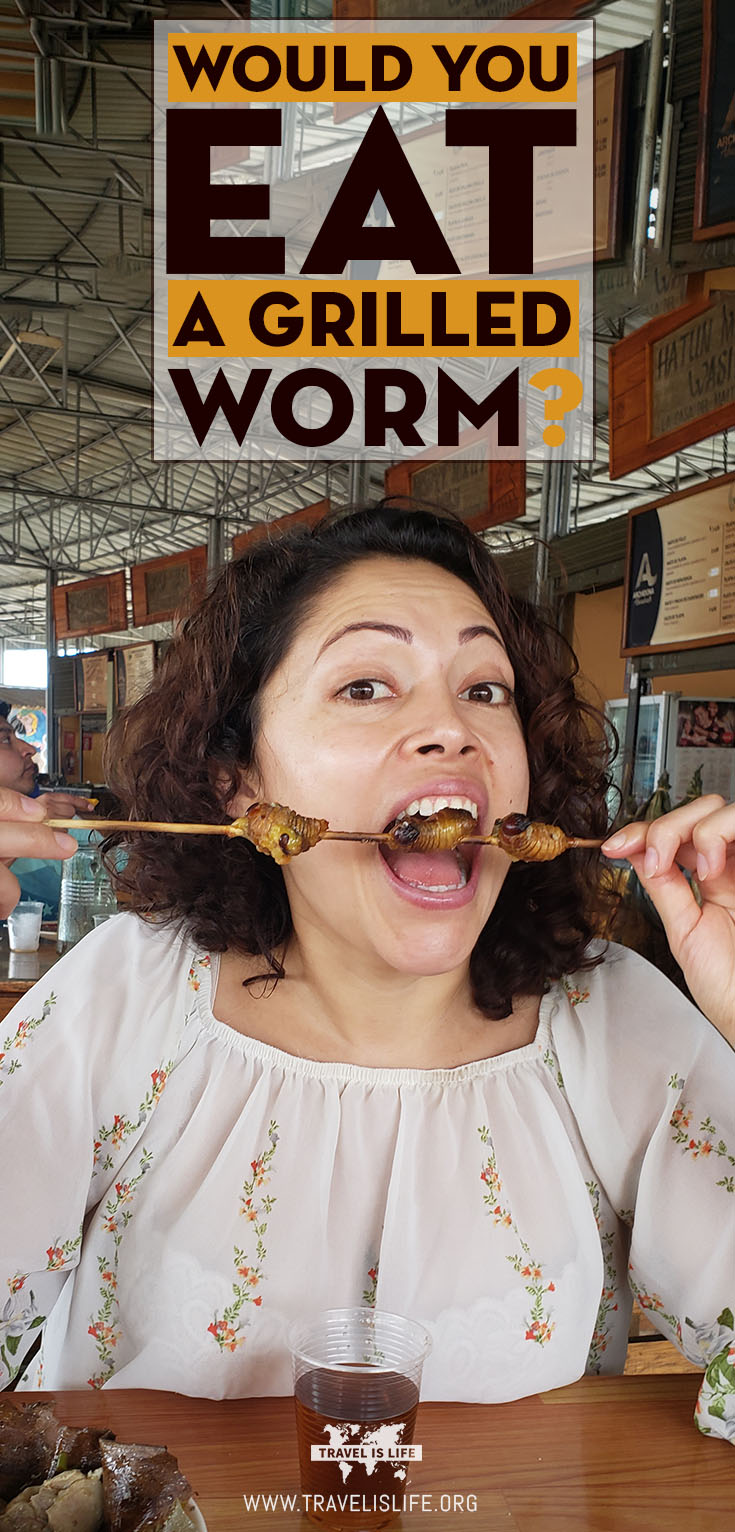 Would you eat a grilled worm?