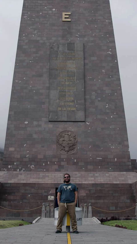 Standing On The Equator at Ciudad Mitad Del Mundo