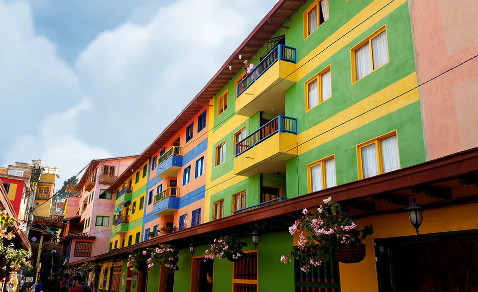 Colorful Buildings in Guatape