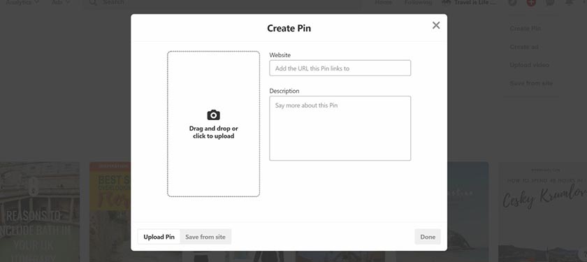 How to create a Pin on Pinterest
