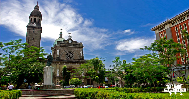 Intramuros Cathedral in Manila Philippines
