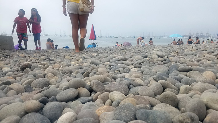 La Punta Callao Rocks on the Beach