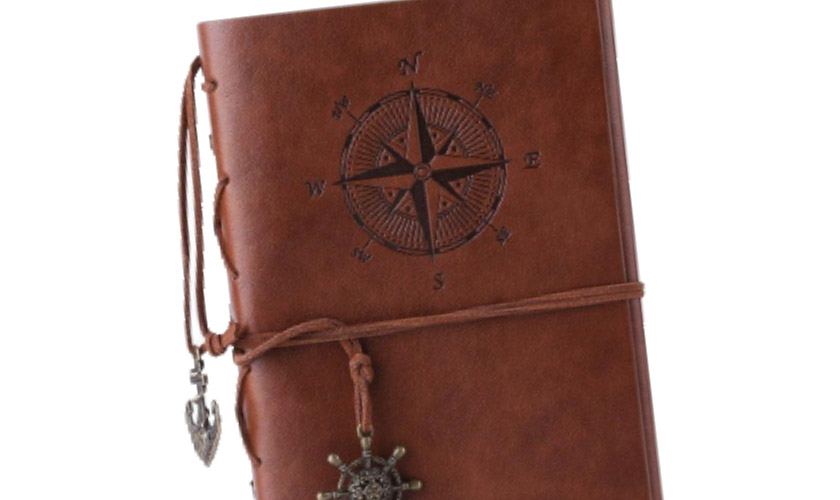 Leather Writing Travel Notebook by Maleden