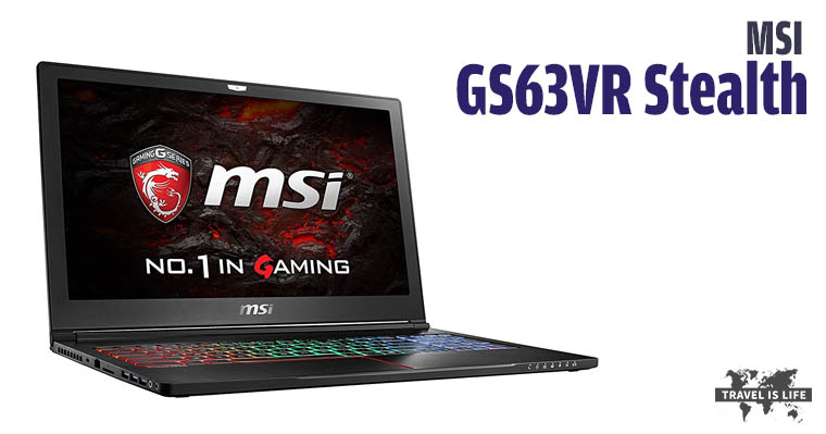 MSI GS63VR Stealth Pro-034 - Traveler Laptops - Lightweight, Compact, Portable