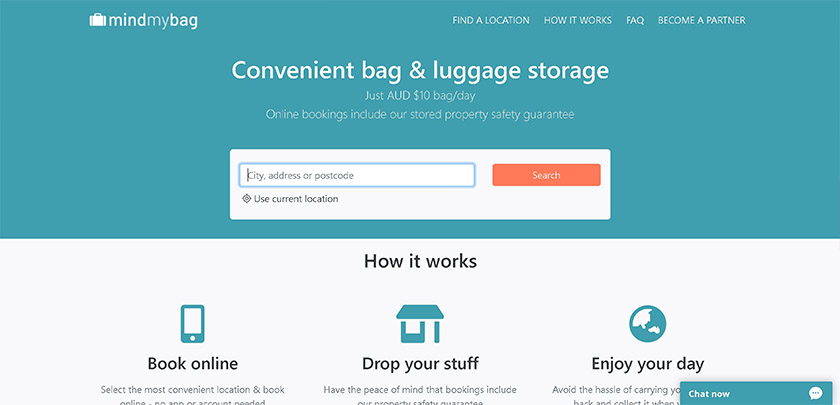 Mindmybag - Luggage Storage App