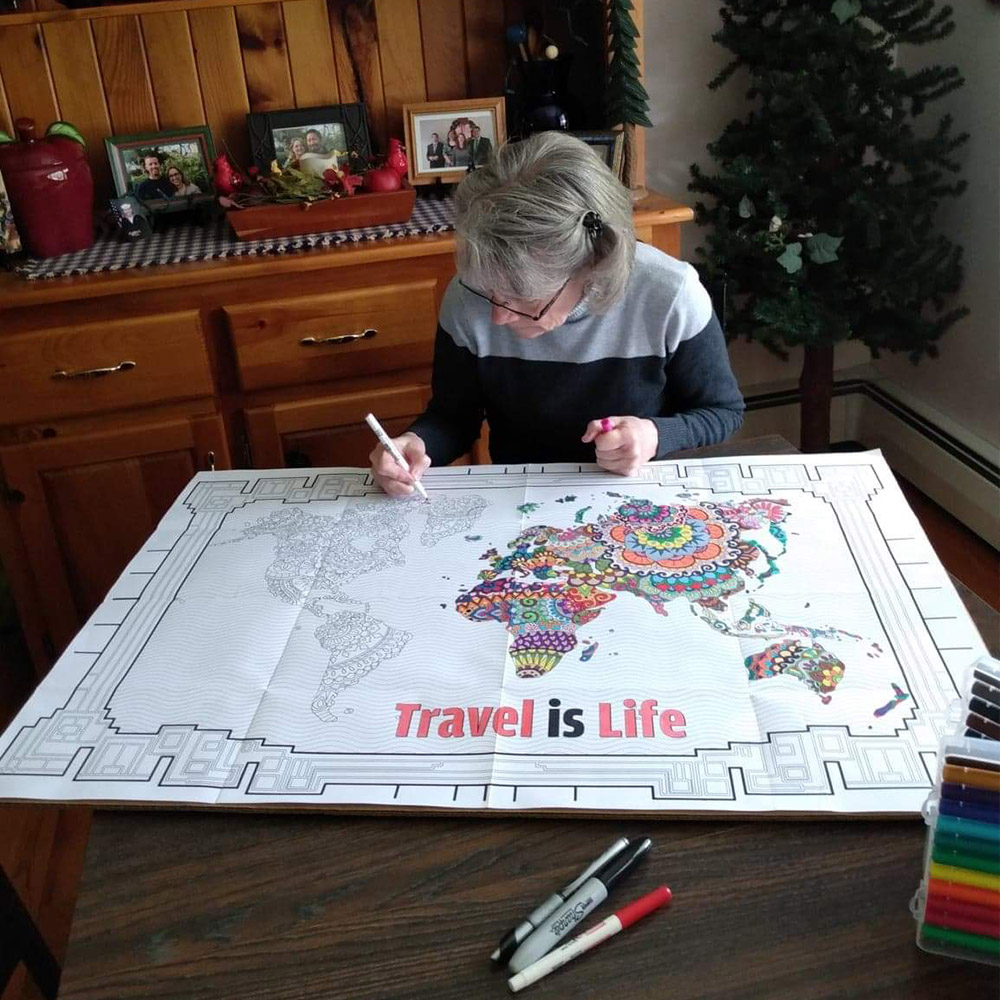 Woman Coloring Poster