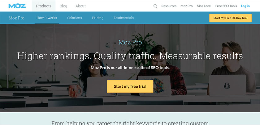 Moz Pro Tools For Travel Bloggers