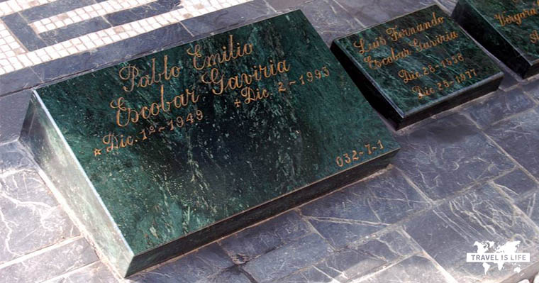 Pablo Escobars Grave in Medellin Colombia