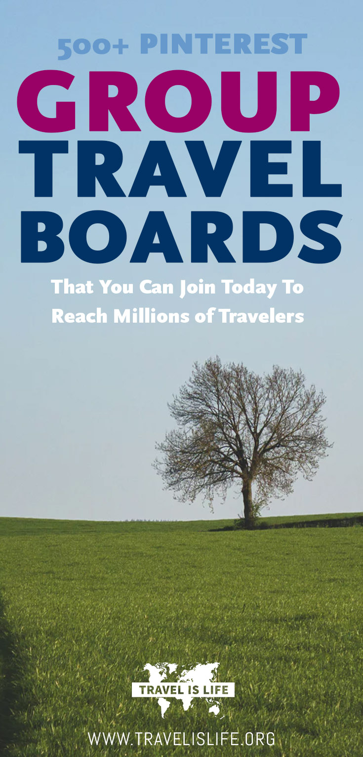 List of Travel Related Group Boards on Pinterest