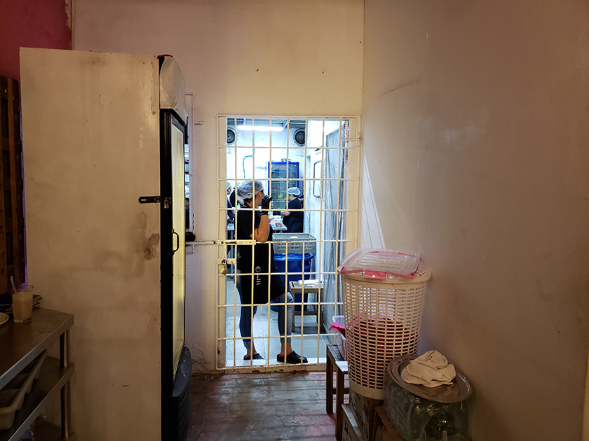 Prisoner at Restaurant Interno in Cartagena