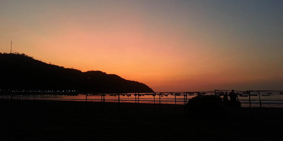 Puerto Lopez at Sunset