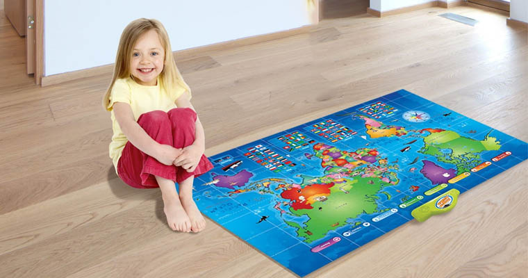 Push-To-Talk Kids World Map