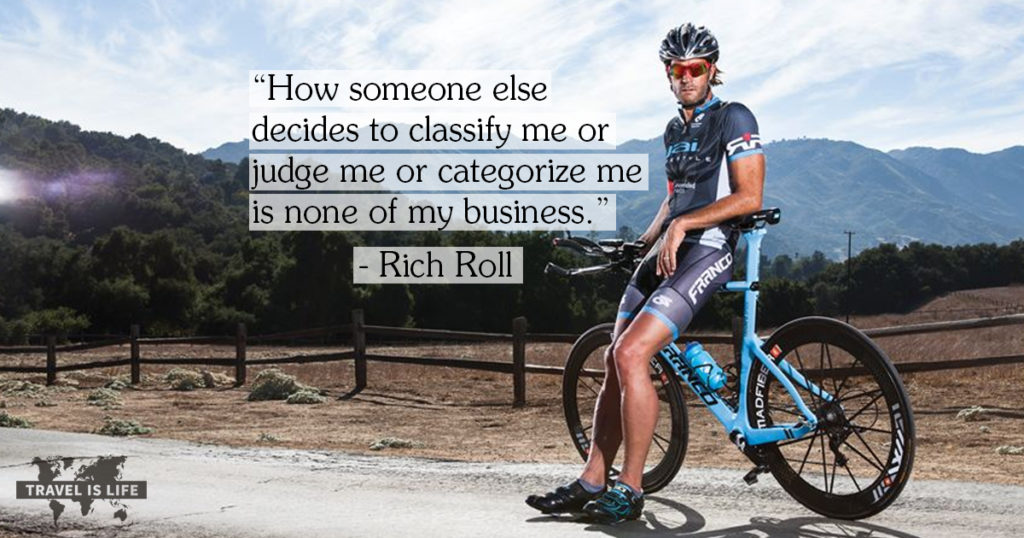 How someone else decides to classify me or judge me or categorize me is none of my business. - Rich Roll