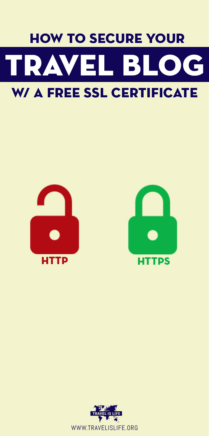 How to secure your travel blog with a free SSL Certificate