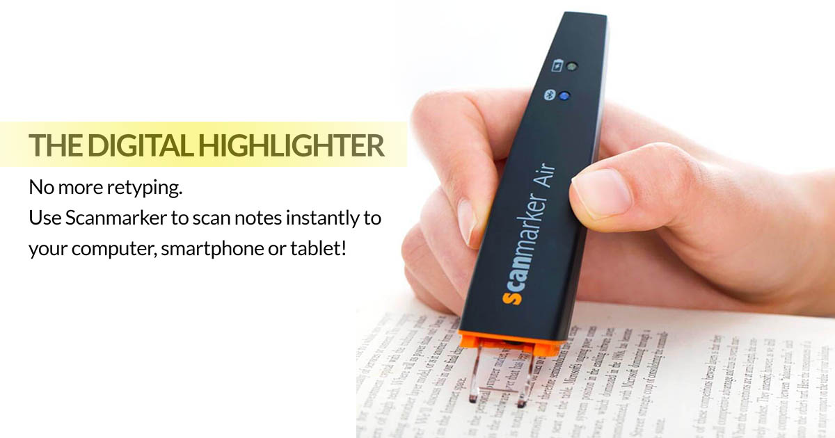 Digital Highlighter & Scanner Pen for Ultrafast Digital Note Taking