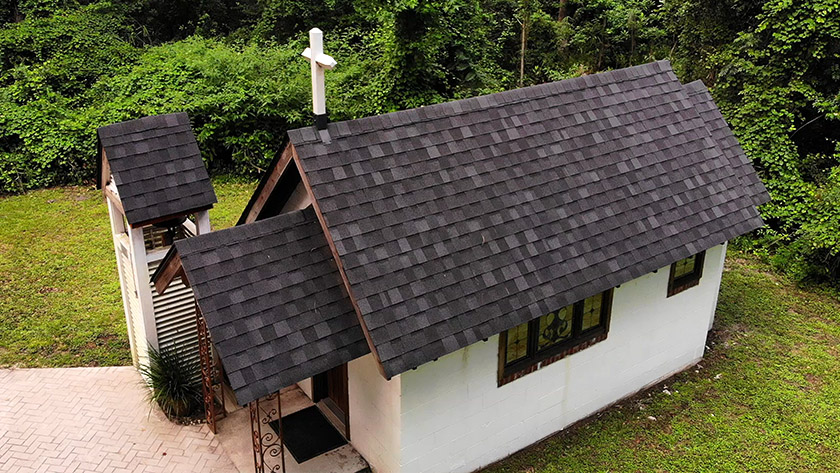 Smallest Church in America Aerial