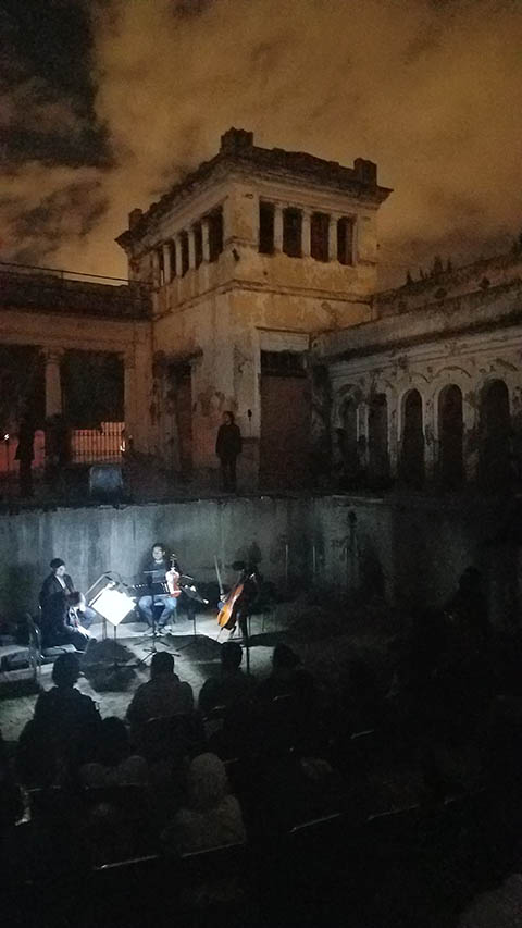 Spanish Orchestra in Abandoned Pool
