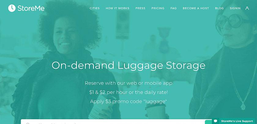 StoreMe - Luggage Storage App