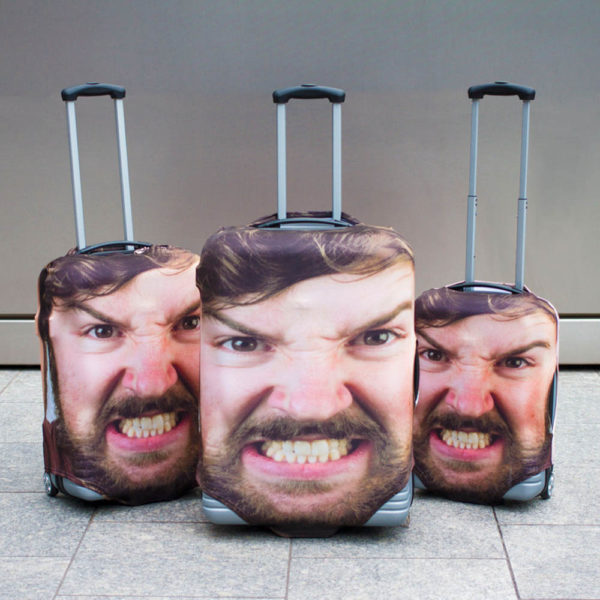 Suitcase Cover Personalized With Your Face