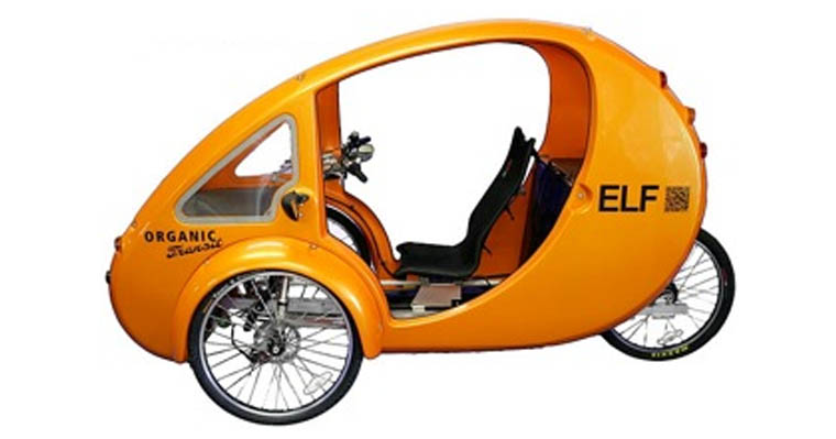 The ELF Organic Transit - Solar Powered Electric Tricycle