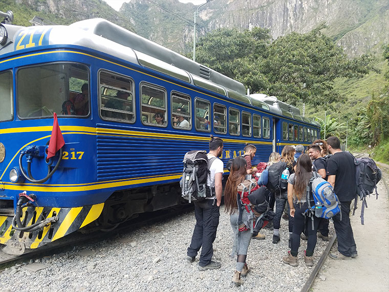 Tourists Taking the Train at Hydroelectrica Station