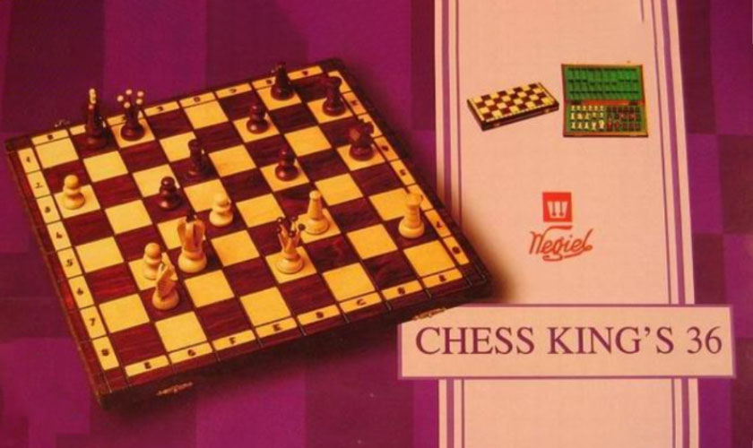 King's European International Chess Wooden Wood Game Set 14.2" 