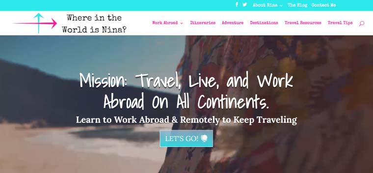 Where in the World is Ina - Divi Blog Example