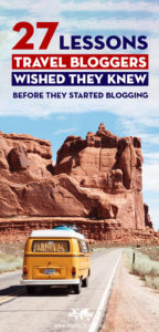 Travel Blogger Lessons