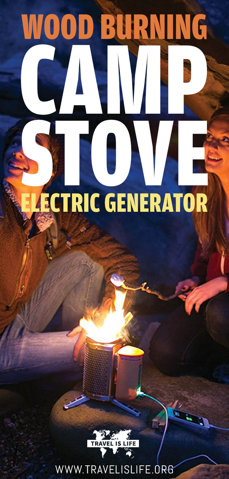 Wood Burning Camp Stove Electric Generator - Charge devices while you cook