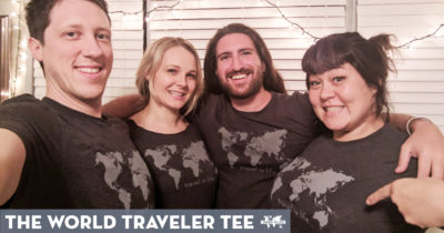 The Official World Traveler Tee by Travel is Life